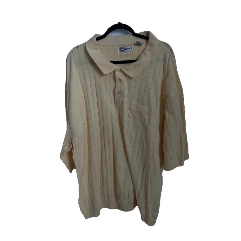 KT Classics Men's Vintage Yellow Polo 5X